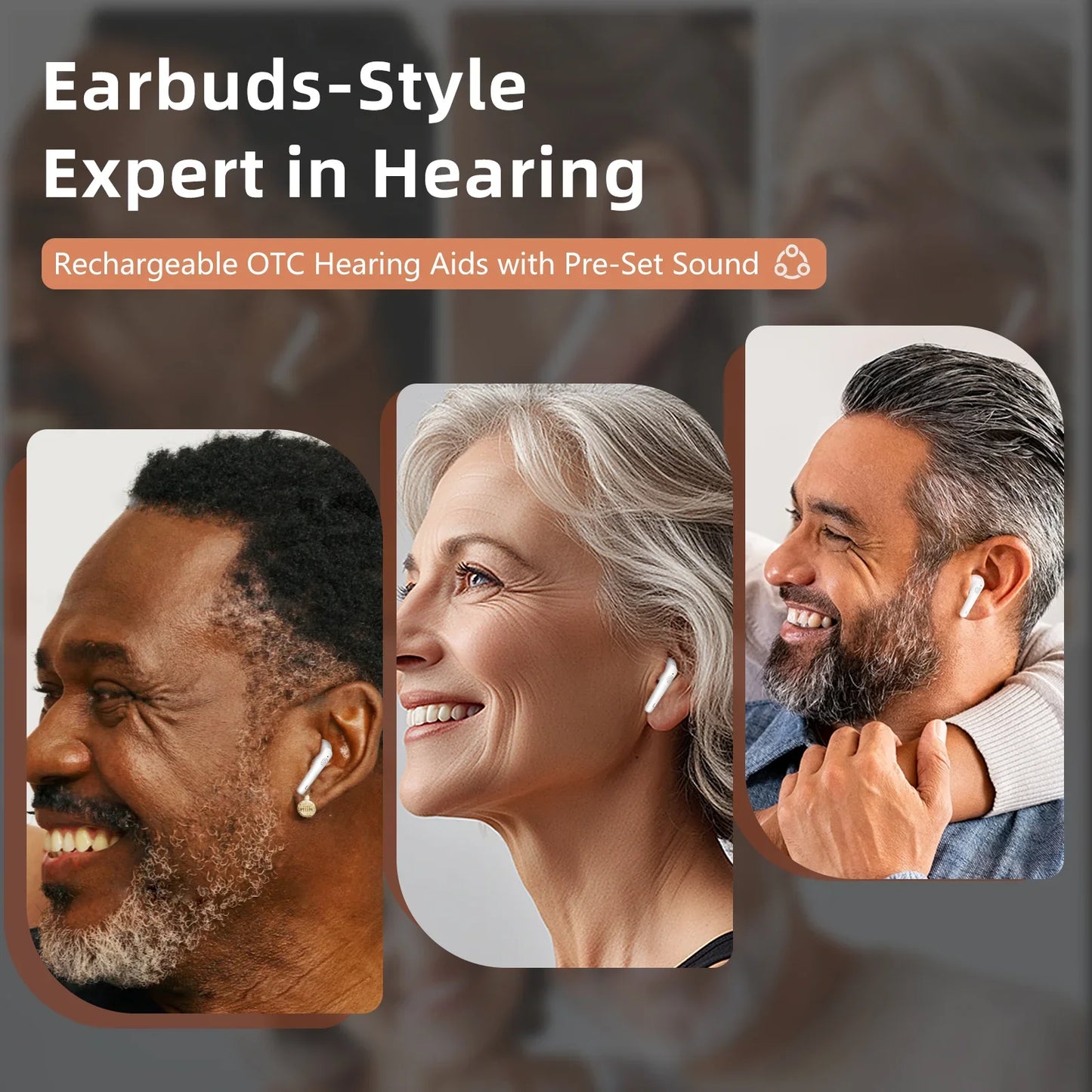 Acevion D22 discreet rechargeable hearing aid in ear