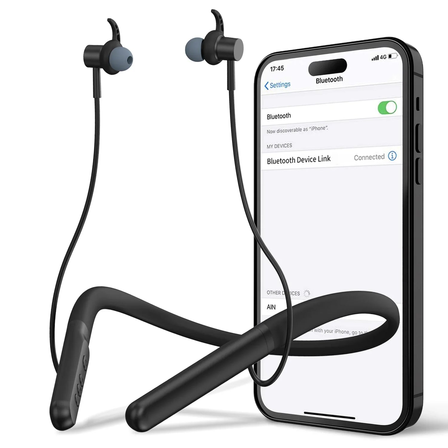 Acevion OTC hearing aid product section lifestyle background