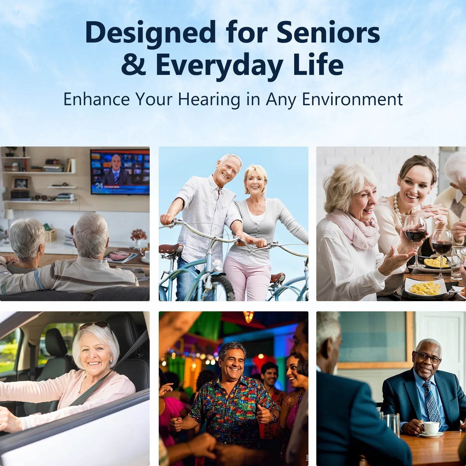 Acevion ITE 2.2 hearing aid designed for seniors everyday life